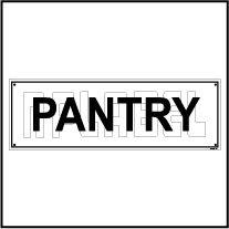 151045 Pantry Sign Sticker
