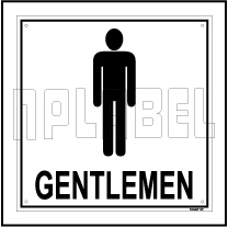 151407 Gentalmen Toilet Sign Name Plate