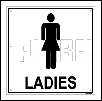 151408 Ladies Toilet Sign Name Plate