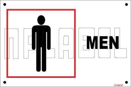 151556 Men Toilets Sign Name Plates & Signs 151556 Men Toilets Sign Name Plates & Signs