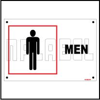 151556 Men Toilets Sign Name Plates & Signs