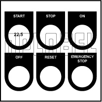 500718 Push Button & LED Labels