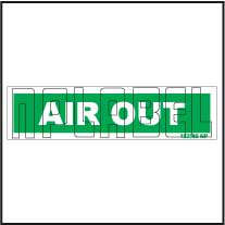 152535 AIR OUT Stickers