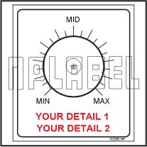 152560 Customize Potentiometer Sticker