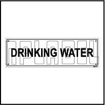 152643 Drinking Water Name Plates
