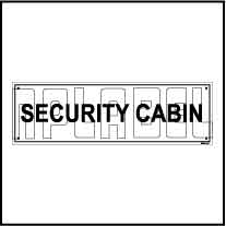 152644 Security Cabin Name Plates