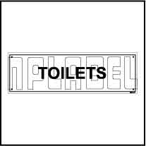 152646 Toilets Name Plates