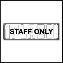 152650 Staff Only Stickers