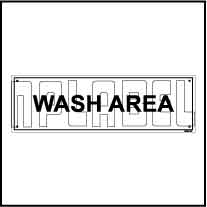 152651 Wash Area Name Plates