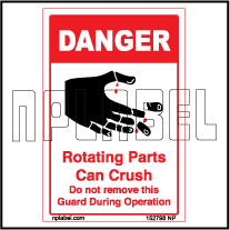 152798 Keep Hands Clear Labels & Sticker 152798 Keep Hands Clear Labels & Sticker