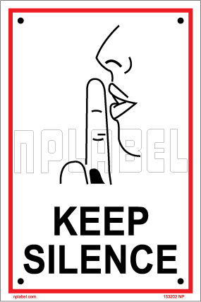 153202 Keep Silence Sign Name Plate 153202 Keep Silence Sign Name Plate
