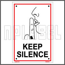 153202 Keep Silence Sign Name Plate