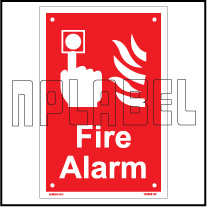 153609 Fire Alarm Sign Name Plates & Signs