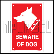 153610 Beware Of The Dog Labels & Signs