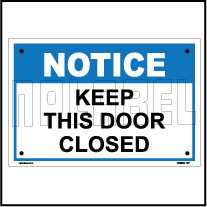 153620 Keep This Door Closed Labels & Signs