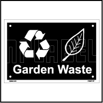 153627 Garden Waste Dustbin Label