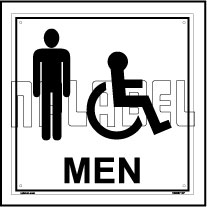160007 Men Toilets Sign Name Plate