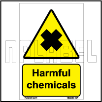 160020 Harmful Chemmicals Signs Stickers