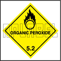 160047 ORGANIC PEROXIDE Sign Stickers