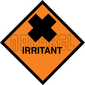 160048 IRRITANT Signs Stickers 160048 IRRITANT Signs Stickers