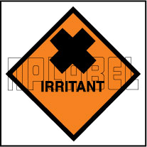 160048 IRRITANT Signs Stickers