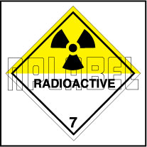 160051 RADIOACTIVE Sign Stickers