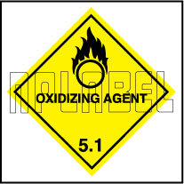 160053 OXIDIZING AGENT Sign Sticker