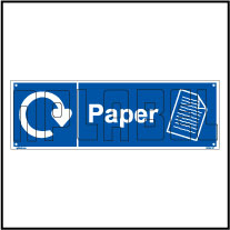 160062 Paper Waste Recycle Dustbin Label