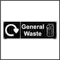 160064 General Waste Recycle Dustbin Label