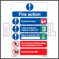 160068 Fire Action Name Plates & Signs