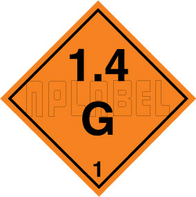 160077 Explosive Sign Code Sticker 1.4G 160077 Explosive Sign Code Sticker 1.4G