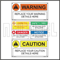 160088 Customize Caution Warning Labels