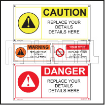 160089 Customize Danger Caution Labels