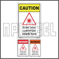 160092 Customize Laser Radiation Labels