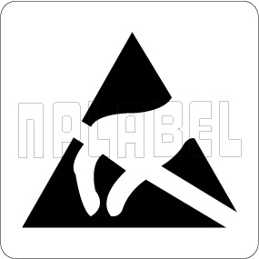 160095 Electrostatic Sign Warning Labels 160095 Electrostatic Sign Warning Labels