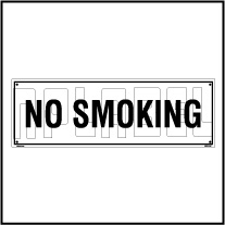 160112 No Smoking Name Plates