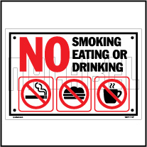 160117 Smoking,Eating & Drinking Sign Name Plates