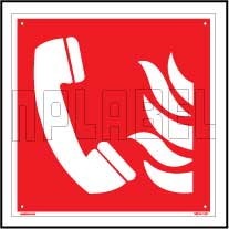 160147 Fire Safety - Emergency Phone Signs Name Plate