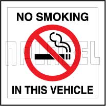 160150  NO SMOKING - In This Vehicle Sing Labels & Stickers