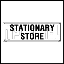 160176 Stationary Store Name Plate