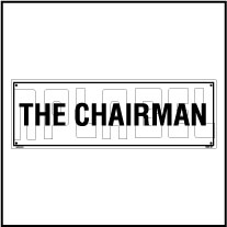 160181 The Chairman Name Plate