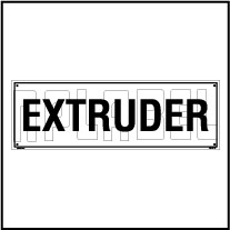 160187 Extruder Sticker