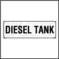 160189 DIESEL Tank Name Plate