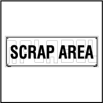 160191ML Scrap Area Name Plate