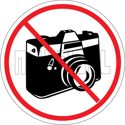 160198 No Camera Sign Sticker 160198 No Camera Sign Sticker