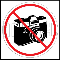 160198 No Camera Sign Sticker