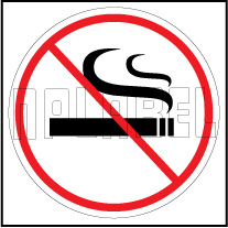 160199 No Smoking Sign Sticker