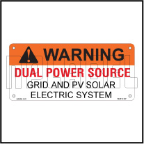 162518 Customize Dual Power Supply Warning Labels