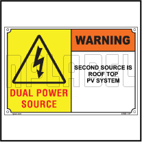 162521 Solar Label with Dual Power Supply