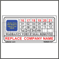 162523 Customize Warranty Void Seal Label 162523 Customize Warranty Void Seal Label